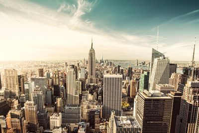 Top view of New York City