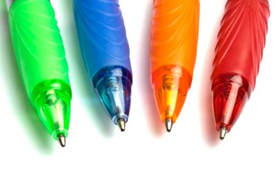 colourful pens