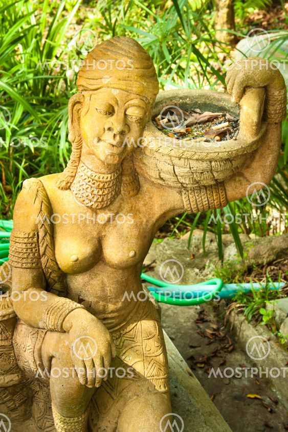 Statue of a woman.