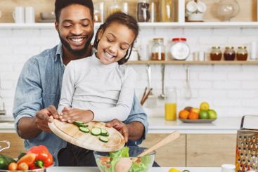 Happy childhood concept