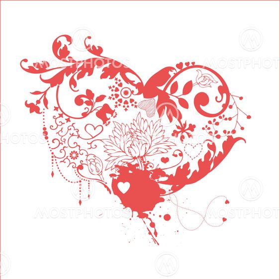 Floral heart