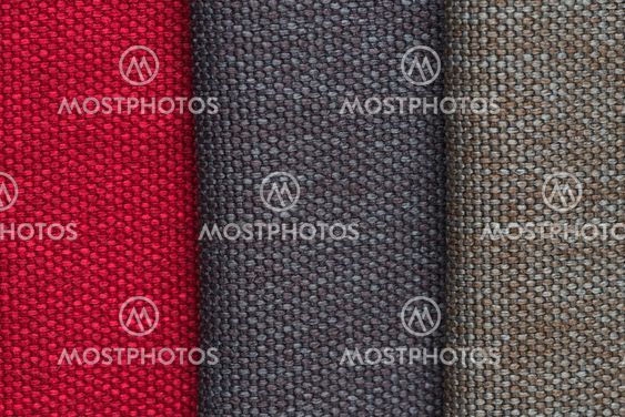 Multi color fabric texture samples