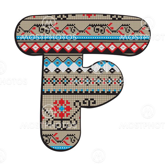 F letter decorated