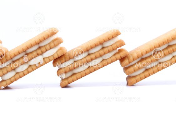 Custard cream biscuits.