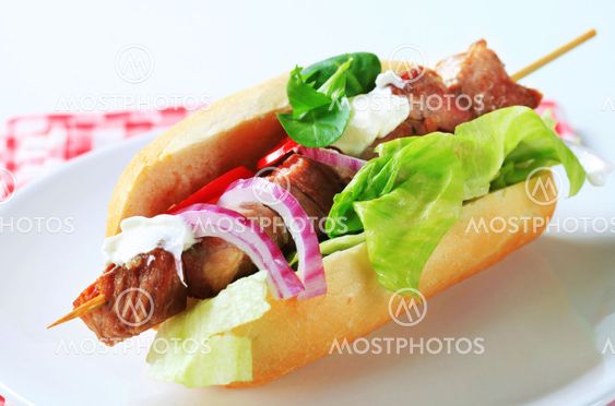 Kebab Sandwich Stock Photo Picture And Royalty Free Image Image 9583723