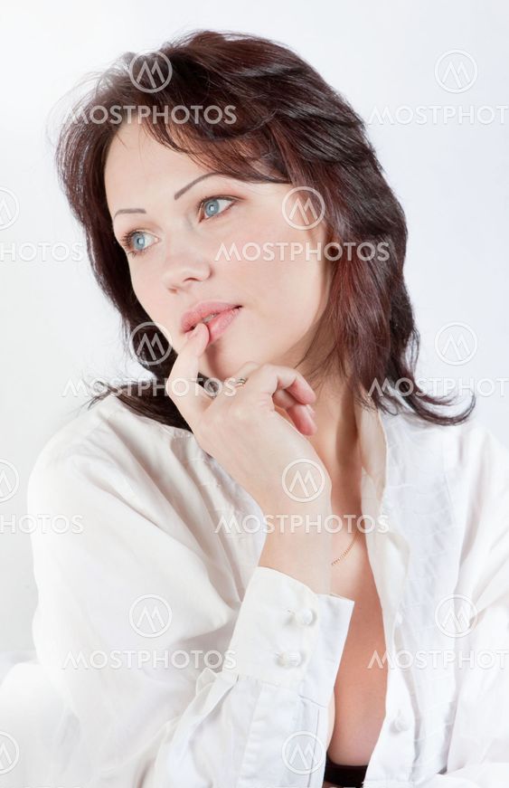 Portrait of a brunette