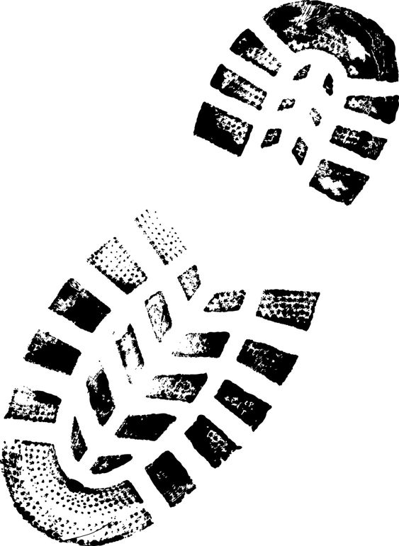 Mountain BootPrint - Highly detailed vector of a bootprint