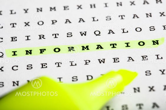 Text marker on word puzzle - Newsletter