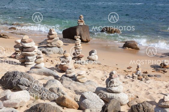 Beach near at Castro de Baroña, La Coruña, Galicia, Spain