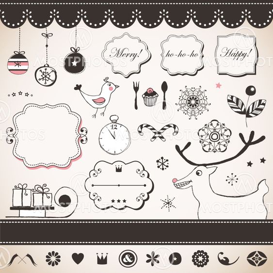 Vintage Christmas set