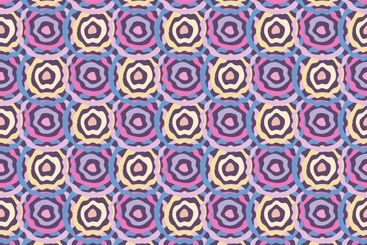 Psychedelic multicoloured round shapes seamless pattern....