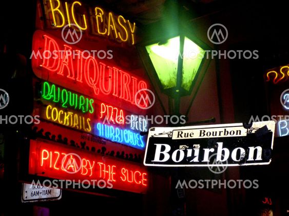 Bourbon Street Sign - New Orleans