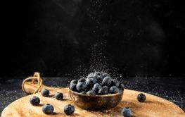 Blåbär med socker