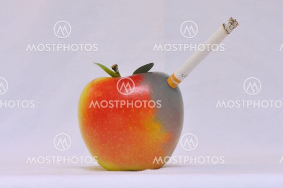 Smoking apple
