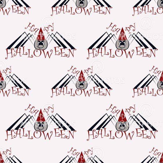 halloween seamless pattern