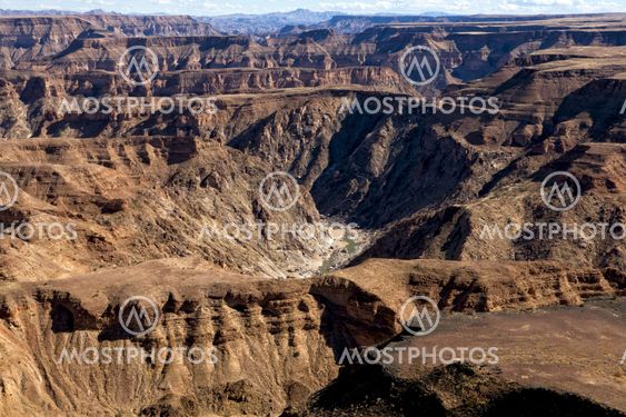 a detail of the east side the fish river canyon south namibia