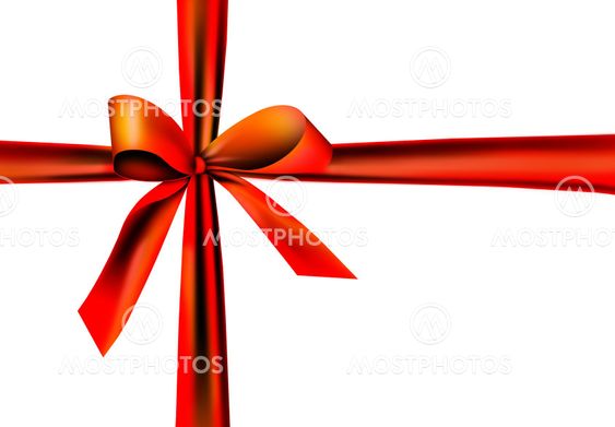Red gift tape-node