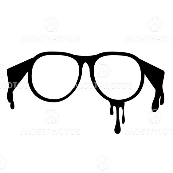 Nerd glasses on isolated white background
