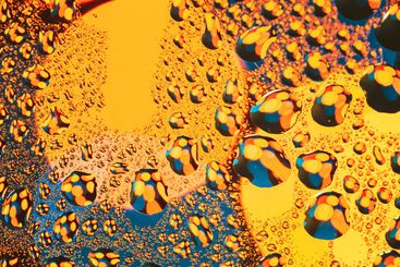 Drops Of Water Or Rain On Wet Glass Background. Moody...