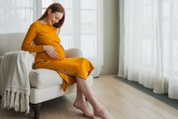 Pregnancy motherhood people expectation future. Pregnant...