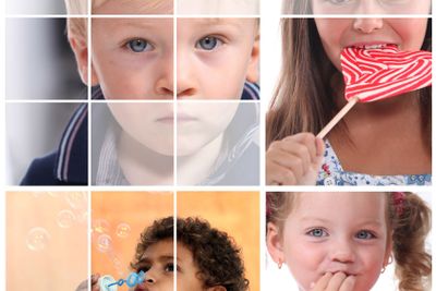 Childhood themed collage