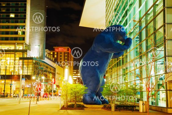 Colorado Convention Center at night time