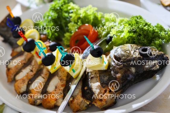 Pieces of fish
