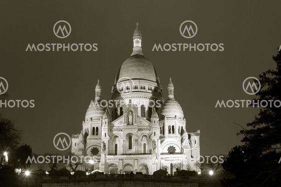 Sacre Coeur, Montmartre, Paris, Ile de France, France
