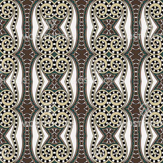 seamless geometry vintage pattern, ethnic style ornamental background, ornate floral decor for fabric design, endless texture