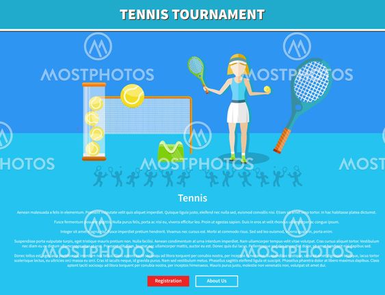 Tennis and tournament web interface page
