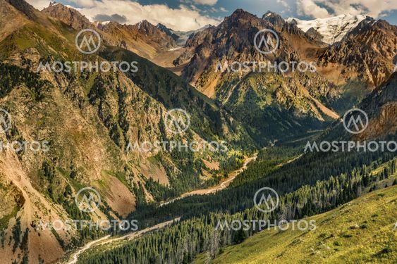 nature landscape rocky mountains Central Asia