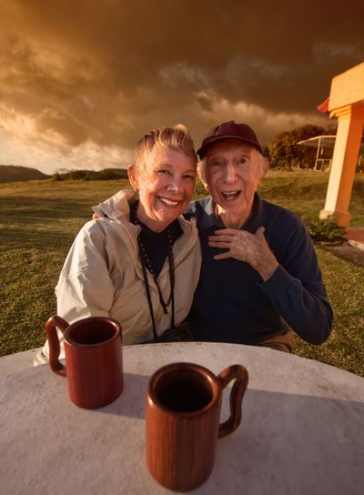 Laughing Elderly Couple