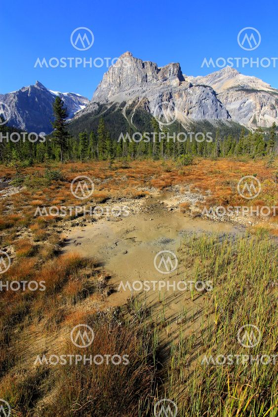President Range at Emerald Lake, Yoho National Park, Canada