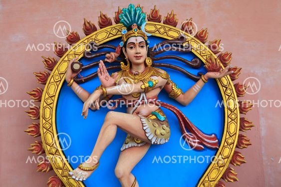 Close up of SRI ARULOLI THIRUMURUGAN Temple with blue sky , Penang Hill Malaysia
