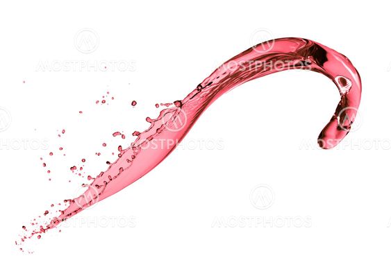 red wine splash