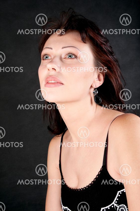 Portrait of a brunette