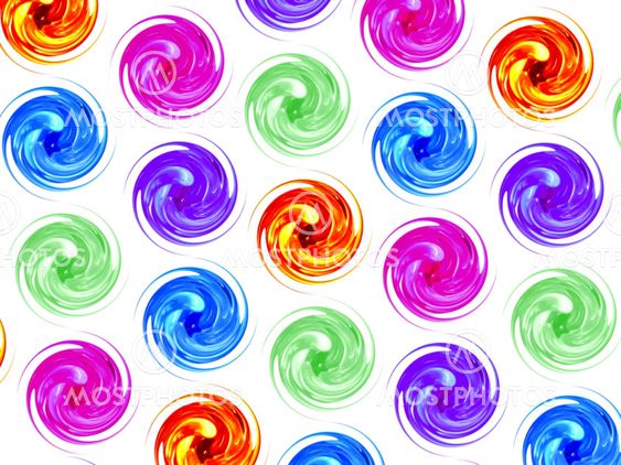 colorful shiny glass spiral random