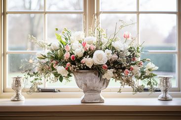 Floral arrangement with winter, autumn or early spring...