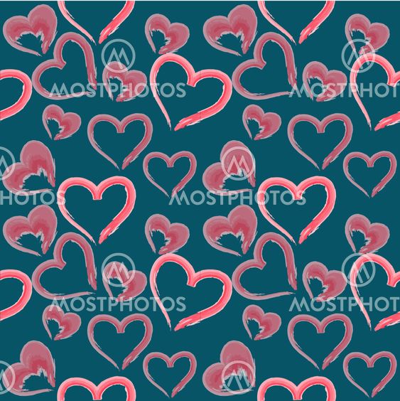 valentine seamless hearts pattern