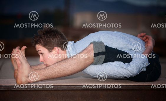 Young Man Exercising