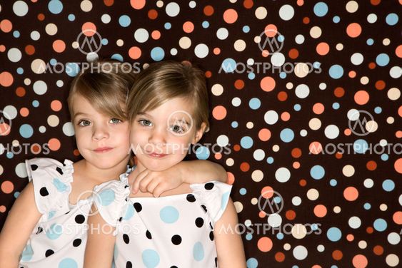 Twin girl sisters.