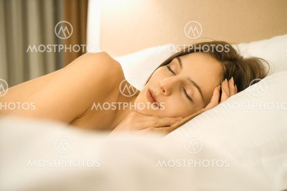 Sleeping woman.