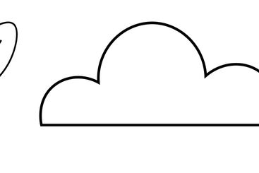 Minimalist Gardening Concept with Plant Leaf, Cloud, and...