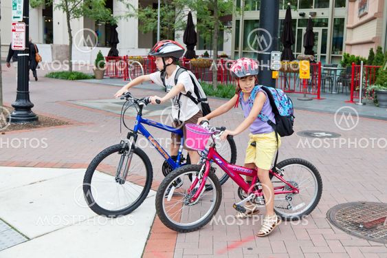 Kids Biking to School