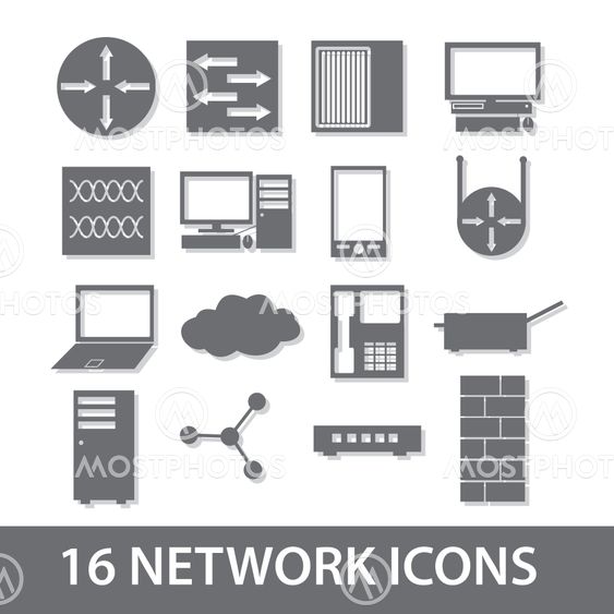network icon collection eps10