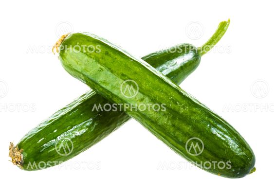 Cucumber isolated on white background