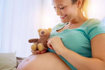 Teddy and I are excited to meet you, little one. a...