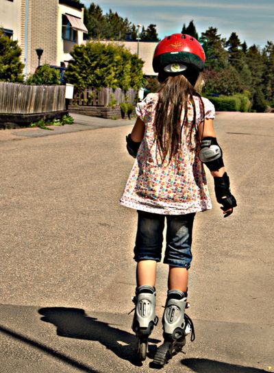 Att lära sej åka inlines