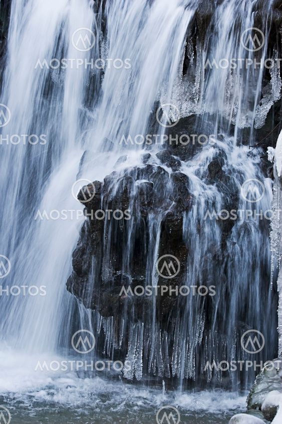 frozen waterfall