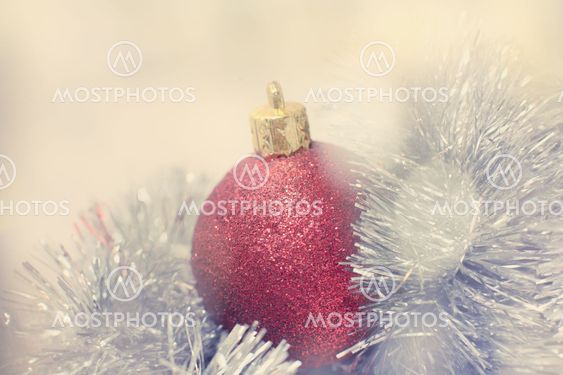 new year decorations on plain background
